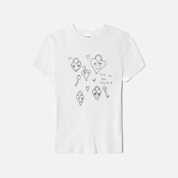 90S Baby Tee Hearts | ReDone New