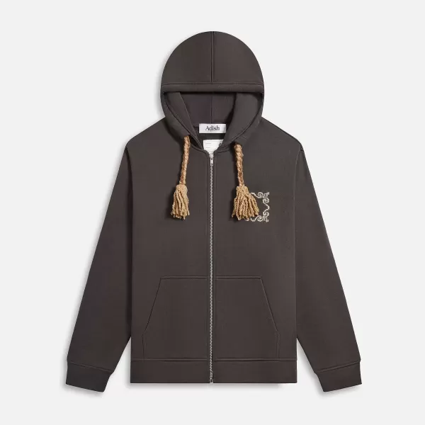 Brwaz Lakiya Tassel Zipper Hoodie | Adish Fashion