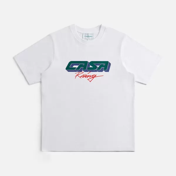 Casa Racing 3D Printed Oversized Tee | Casablanca New