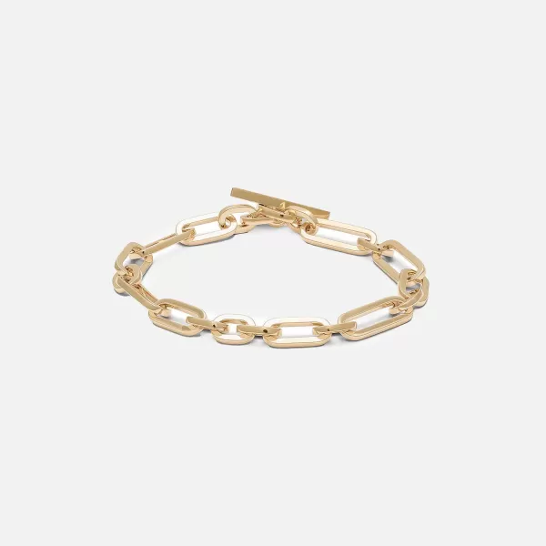 Cuadro Mixed Links Bracelet In Yellow | Maor Shop