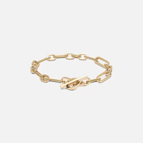 Cuadro Mixed Links Bracelet In Yellow | Maor Shop