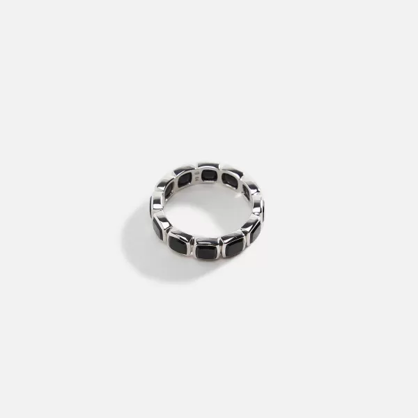 Cushion Band Black Onyx M 925 Sterling | Tom Wood Clearance