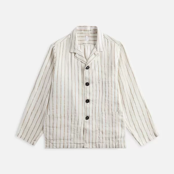 Florida Cotton Linen Shirt Jacket | Massimo Alba Discount