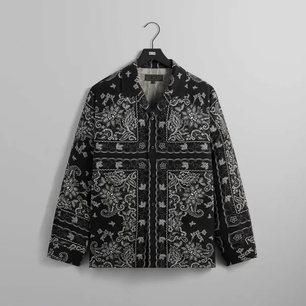 101 Vintage Floral Bandana Long Sleeve Thompson Shirt | Kith Best Sale