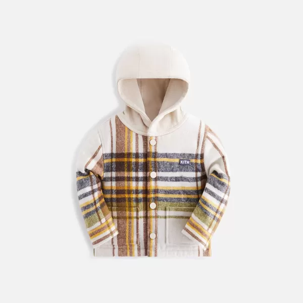 Plaid Overshirt Hoodie | Kith Baby Flash Sale