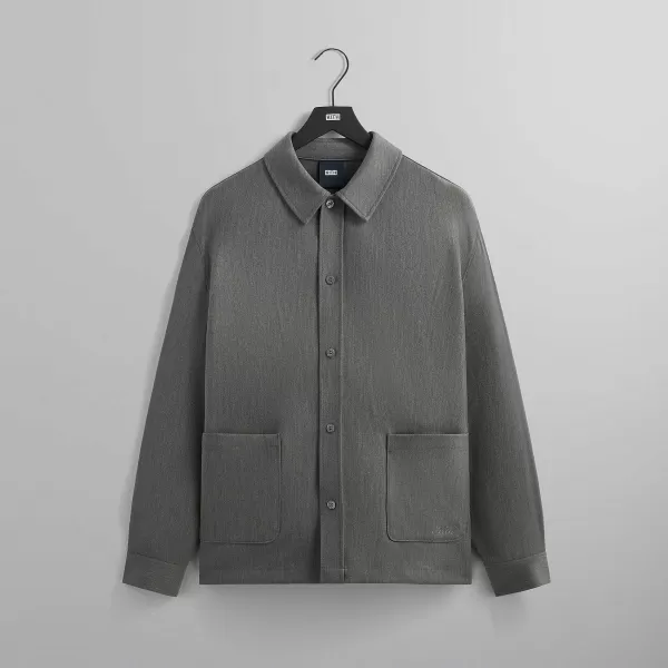 Double Weave Boxy Collared Overshirt | Kith Flash Sale