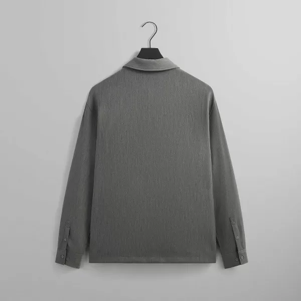 Double Weave Boxy Collared Overshirt | Kith Flash Sale