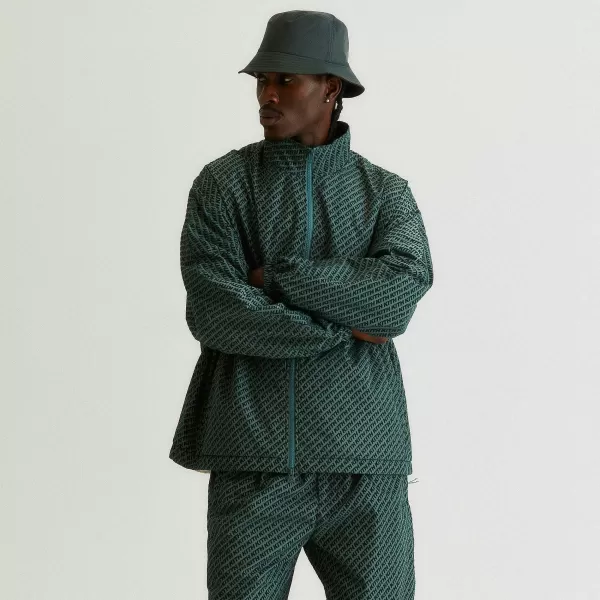 Flocked Italic Monogram Davis Jacket | Kith Cheap