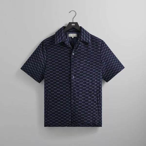 Flocked Monogram Puffed Devon Shirt | Kith Cheap