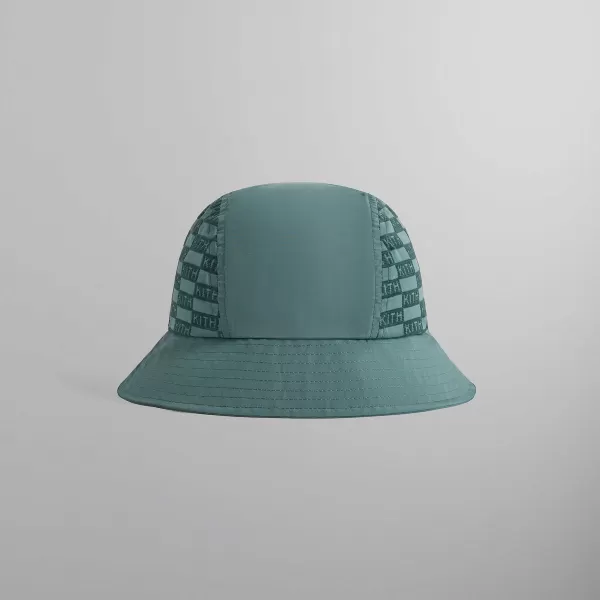 Flocked Nylon Monogram Bucket Hat | Kith Online