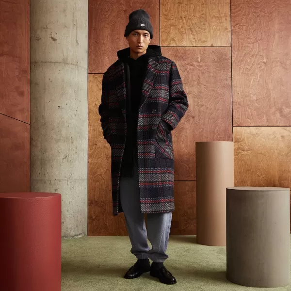 For Bergdorf Goodman Plaid Double Breasted Royce Coat | Kith Store