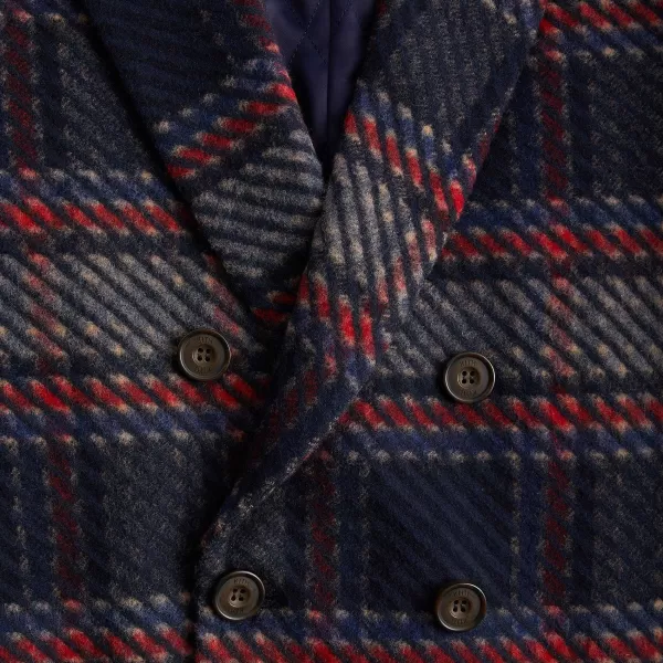For Bergdorf Goodman Plaid Double Breasted Royce Coat | Kith Store