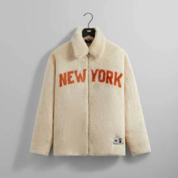 For The New York Knicks Faux Fur Coaches Jacket | Kith Sale