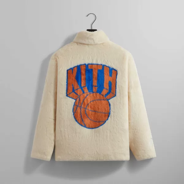 For The New York Knicks Faux Fur Coaches Jacket | Kith Sale