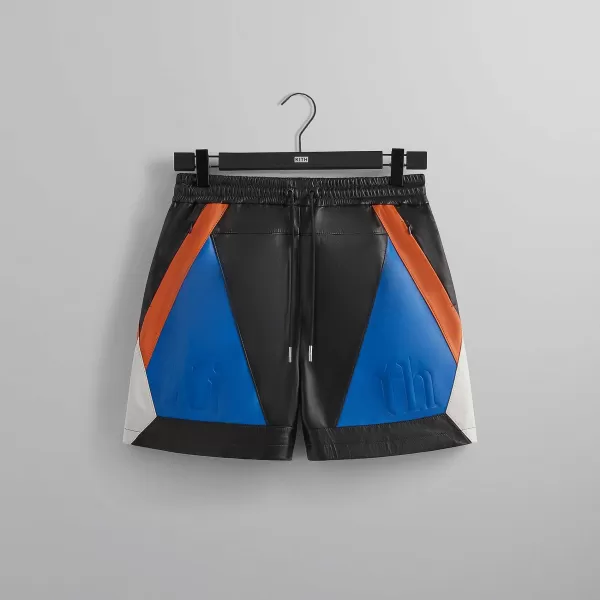 For The New York Knicks Leather Turbo Shorts | Kith Clearance