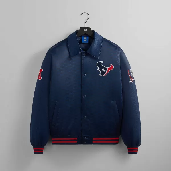 For The Nfl: Texans Satin Bomber Jacket | Kith New