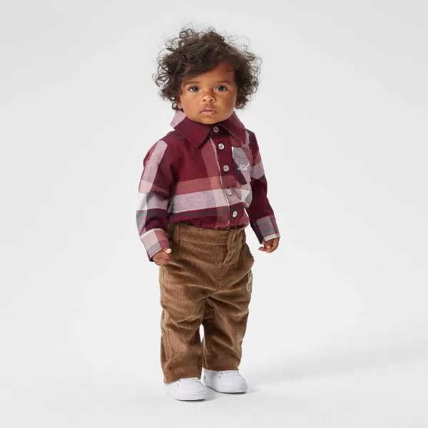 Kith Kids Baby Plaid Long Sleeves Shirt Onesie | Kith Baby Discount