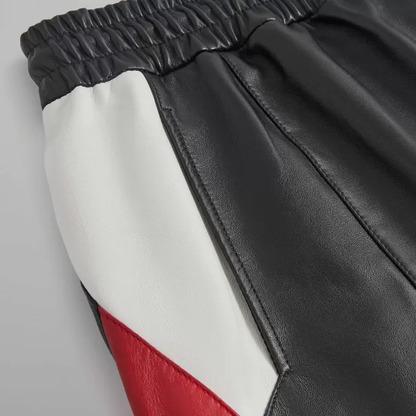 Leather Curtis Panelled Short | Kith Cheap
