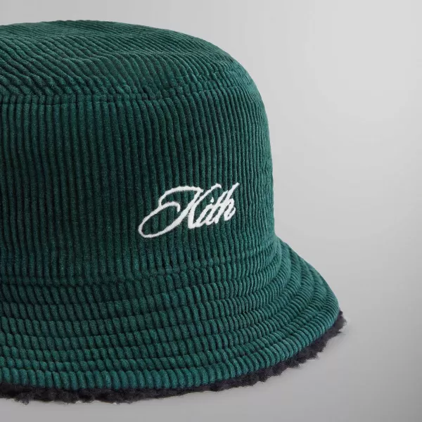 Reversible Bucket Hat In Corduroy & Sherpa | Kith New