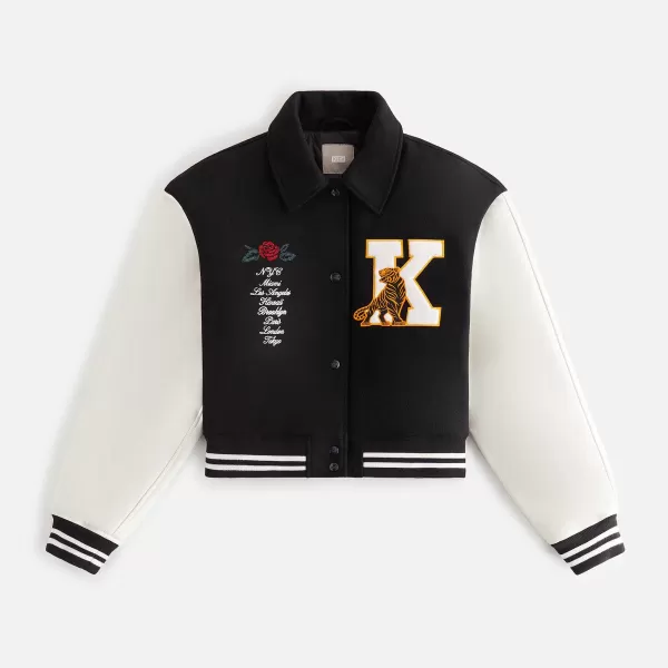 Campbell Cropped Varsity Jacket | Kith Women Discount