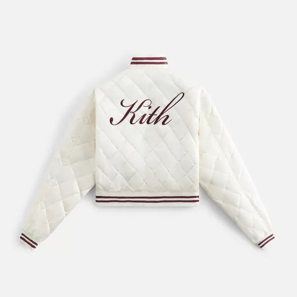 Landry Ii Cropped Satin Bomber | Kith Women Online