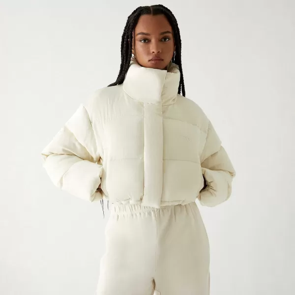 Shae Cropped Denim Puffer | Kith Women Fashion