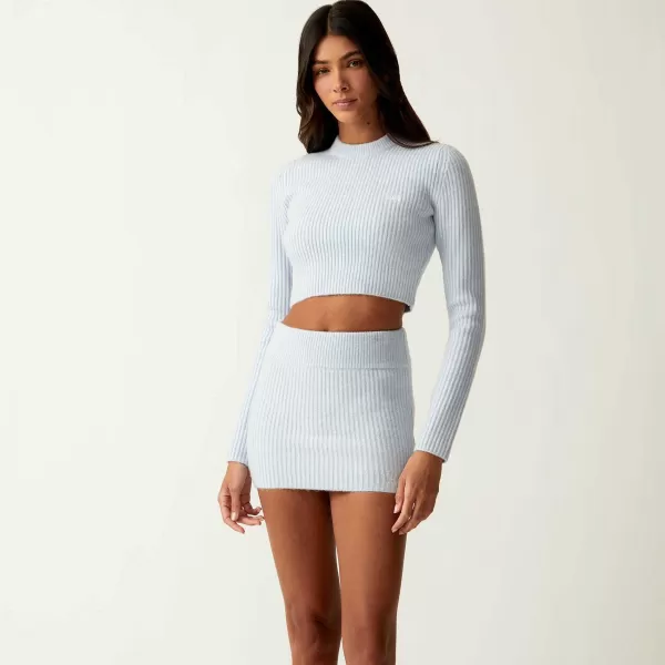 Sloane Cropped Plush Rib Sweater | Kith Women Outlet