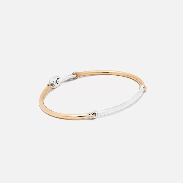 Lyra 2.5Mm Bracelet R3C Yellow And White Gold | Maor Discount