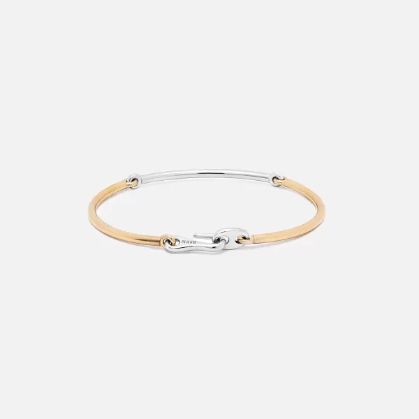 Lyra 2.5Mm Bracelet R3C Yellow And White Gold | Maor Discount