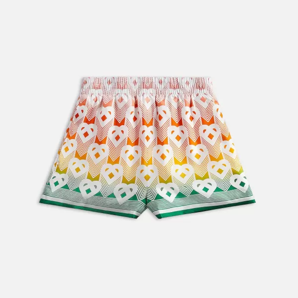 Monogram Silk Shorts With Dawstrings | Casablanca Hot