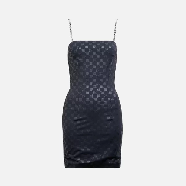 Monogram Spaghetti Mini Dress | MISBHV Shop
