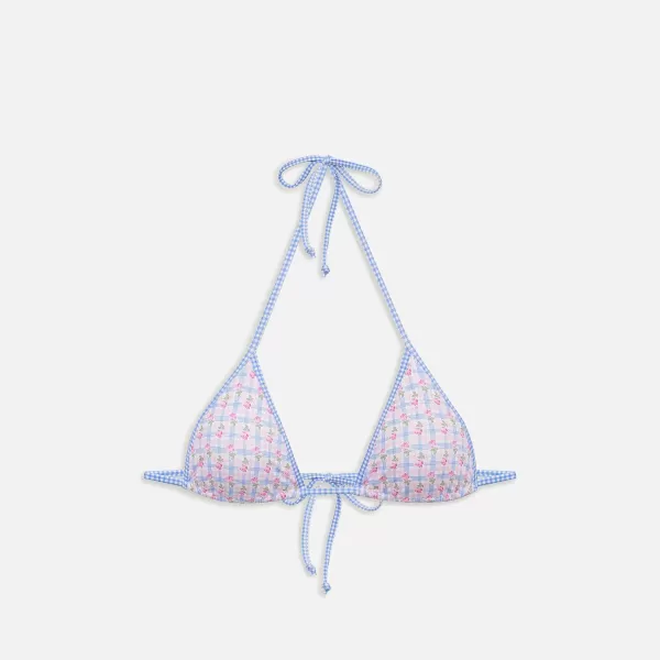 Nick Plaid Triangle Bikini Top | Frankies Bikinis Best