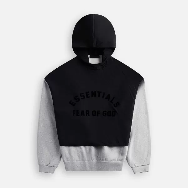 Nylon Fleece Hooded Sweater | Essentials Online