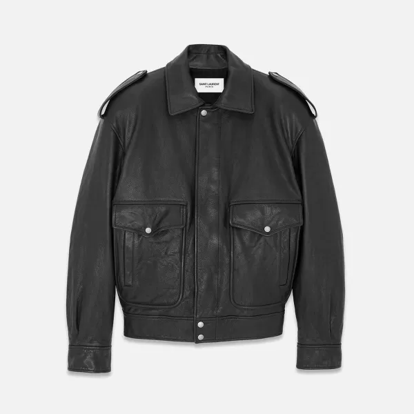 Oversized Flight Jacket | Saint Laurent Fashion