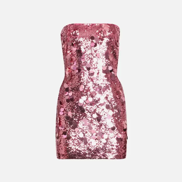 Paillette Tube Dress | GUIZIO Flash Sale