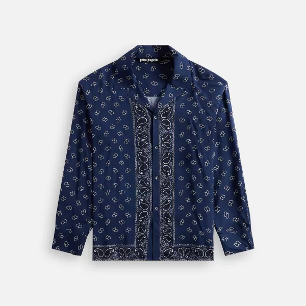 Paisley Bowling Shirt Long Sleeves | Palm Angels Sale