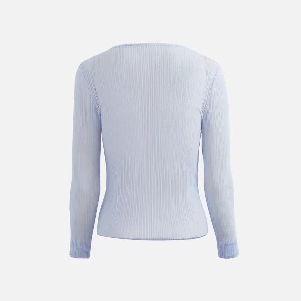 Ribbed Crew Neck Long Sleeve | Second Skin Sale