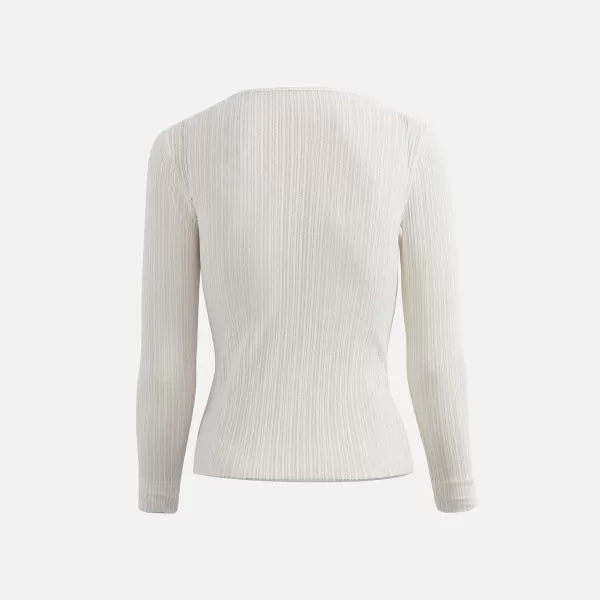 Ribbed Crew Neck Long Sleeve | Second Skin Outlet