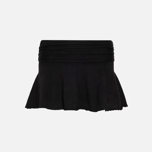 Ruched Heart Scallop Skirt | GUIZIO Clearance