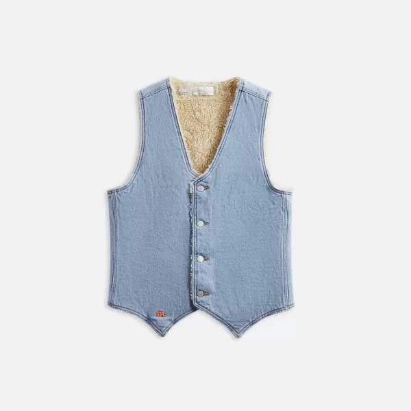 Sherpa Denim Vest | ERL Flash Sale