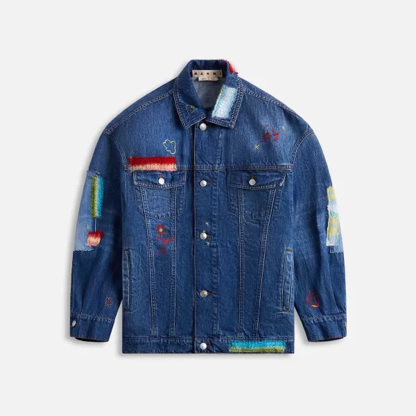 Stone Washed Jacket With Mohair | Marni Best