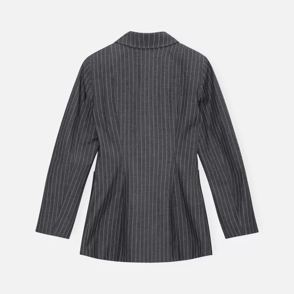 Stretch Stripe Blazer | Ganni Best