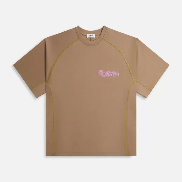 Tatreez Logo Contrast Stitched Surf Tee | Adish Discount