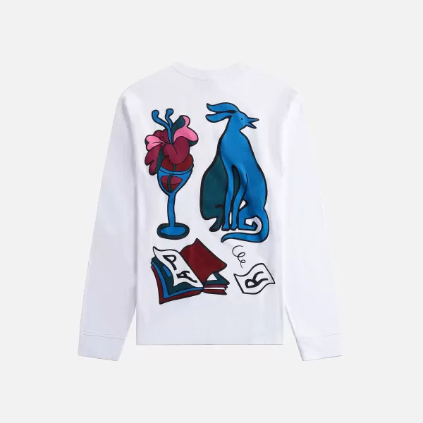 Wine And Books Long Sleeve Tee | by Parra Online
