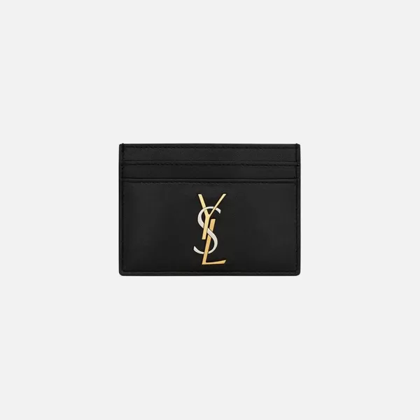 Ysl Pcc 172Y Tricolor Hardware Monogram Card Holder | Saint Laurent Discount